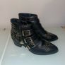Black studded boots - Size 4 Image 3