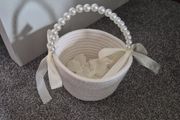 flower girl baskets with petals