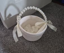 flower girl baskets with petals