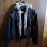 Faux Leather jacket size M with removable hood Image 5