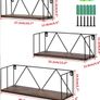 3 Pack Floating Shelves Rustic Wooden Wall Shelf for Bathroom Bedroom Office Kitchen (FREE POSTAGE) Image 3