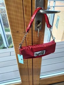 BNWL Kathy Van Zealand Red Clutch Shoulder Strap Purse