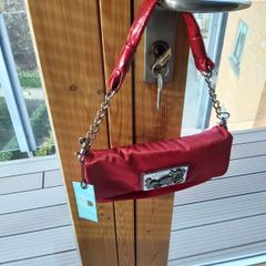 BNWL Kathy Van Zealand Red Clutch Shoulder Strap Purse