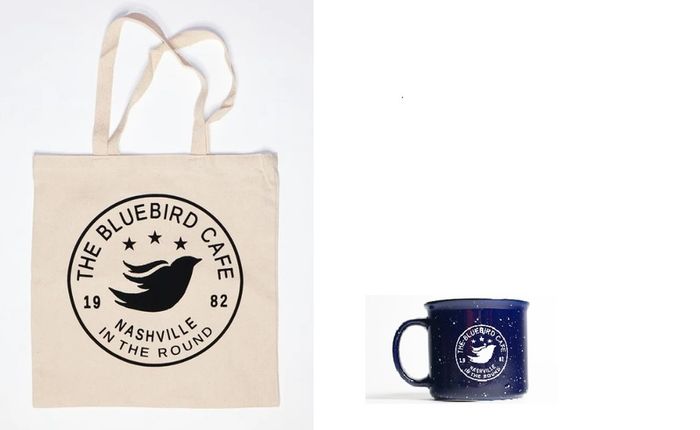 Large Official Bluebird Cafe Nashville Mug & Tote Bag (Brand New)
