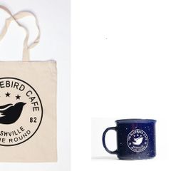 Large Official Bluebird Cafe Nashville Mug & Tote Bag (Brand New)