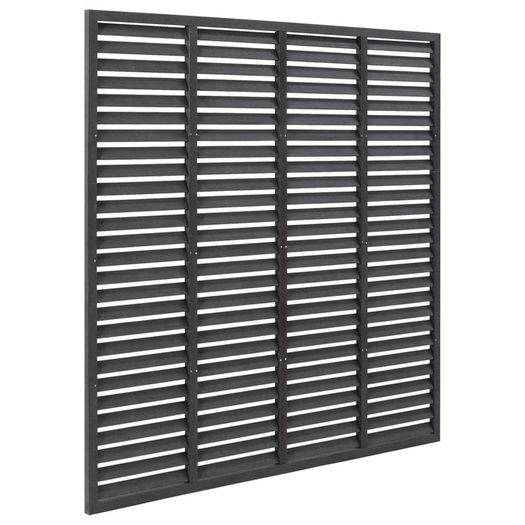 vidaXL Louver Fence WPC 170x170 cm Grey