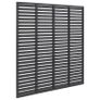 vidaXL Louver Fence WPC 170x170 cm Grey Image 3