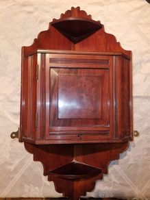 Vintage corner wall cabinet