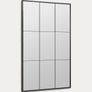 Kave Home Ulrica standing mirror in black metal 100 x 160 cm Image 3
