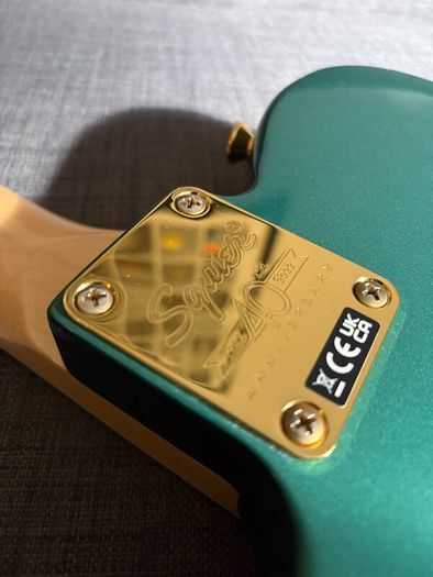 Squier 40th Anniversary Gold Edition Telecaster Sherwood Green (Upgraded Pickups)