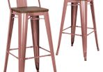 Copper Kitchen Bar Stools x2