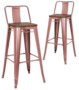Copper Kitchen Bar Stools x2
