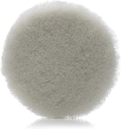 Glass Polish 16010 PRO-Line Natural Long Pile Wool Pad - 80mm - Pack of 2 Pads