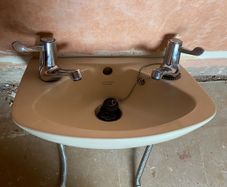 SINK small bathroom/toilet/wc sink cream