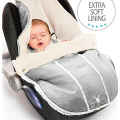 Wallaboo Footmuff Newborn - Grey