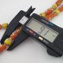 Antique Venetian Style Orange Floral & Yellow Glass Beads Necklace Image 6