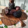 Vintage Carved Wood Fruit Image 3