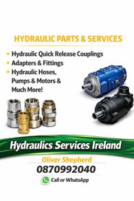 Hydraulic Parts & Hoses Fast Supply Across Ireland