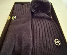 Michael kors scarf hat and gloves