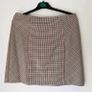 New Look Brown Check Double Breasted Blazer with Skirt Image 3