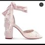 Forever Soles Melody- pink satin pearl flower bridal shoes Image 2