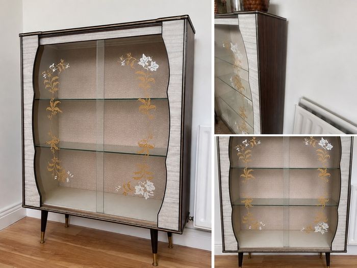 Vintage 70s Curiosities Cabinet