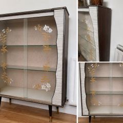 Vintage 70s Curiosities Cabinet