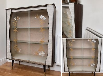 Vintage 70s Curiosities Cabinet