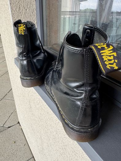 Doc Marten Boots, Black 8 hole, good condition