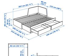 IKEA day bed with 2 sprung mattresses
