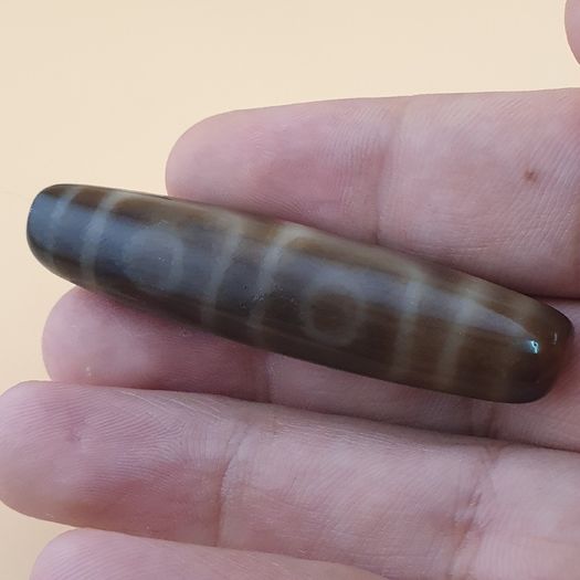 Vintage Himalayan Tibetan 4 Eyes Agate Dzi Bead Amulet
