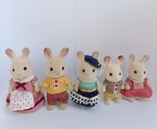 Sylvanian Rabbit family plus teen
