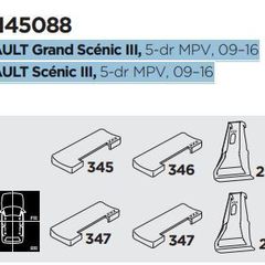 Fixkit for Thule roof bars