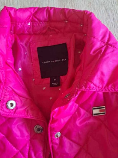 Tommy Hilfiger little girl red lightly padded jacket age 4 yrs Perfect condition Postage included