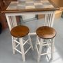 Table & 2 Stools Image 2