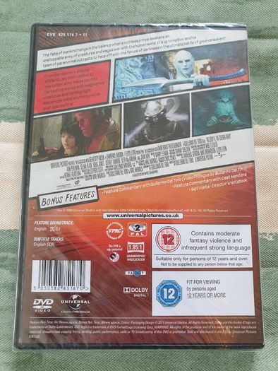 Hellboy II The Golden Army 2008 DVD Guillermo del Toro Ron Perlman Selma Blair