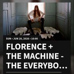 Florence 2 Front Standing Tickets SOLD OUT