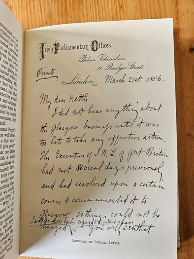Material For Victory. The Memoirs Of Andrew J. Kettle Right Hand Man To Charles S. Parnell.