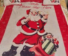 Catherine Lansfield Christmas Sherpa Throw And 2 Cushion Covers Postage Included