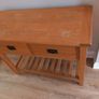 Solid Oak Hall Table 81 x 45 x 100 Image 3