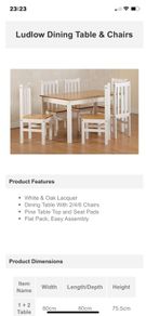Ludlow Dining Table NO CHAIRS