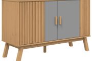 Sideboard Grey and Brown 114x43x73.5 cm
