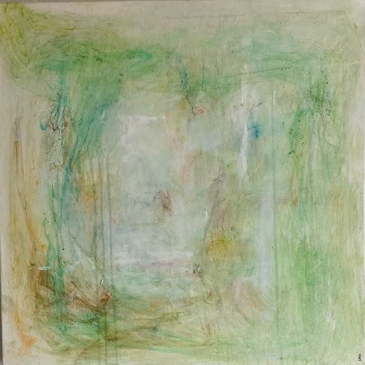 Original Abstract Painting Biophilic Art Neutral Art  Quiet Luxury Art