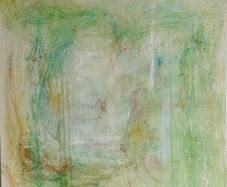 Original Abstract Painting Biophilic Art Neutral Art  Quiet Luxury Art
