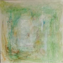 Original Abstract Painting Biophilic Art Neutral Art  Quiet Luxury Art