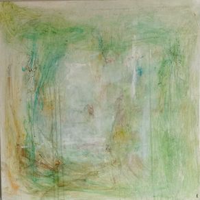 Original Abstract Painting Biophilic Art Neutral Art  Quiet Luxury Art