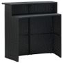 3 Piece Garden Bar Set Black Image 4