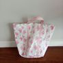 Large pink floral laundry bag Image 2