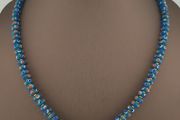 Vintage Tiny Blue Eyes Glass Beads Necklace