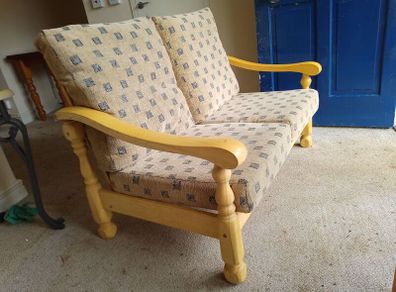 2 seater Comfortable Wooden Sofa